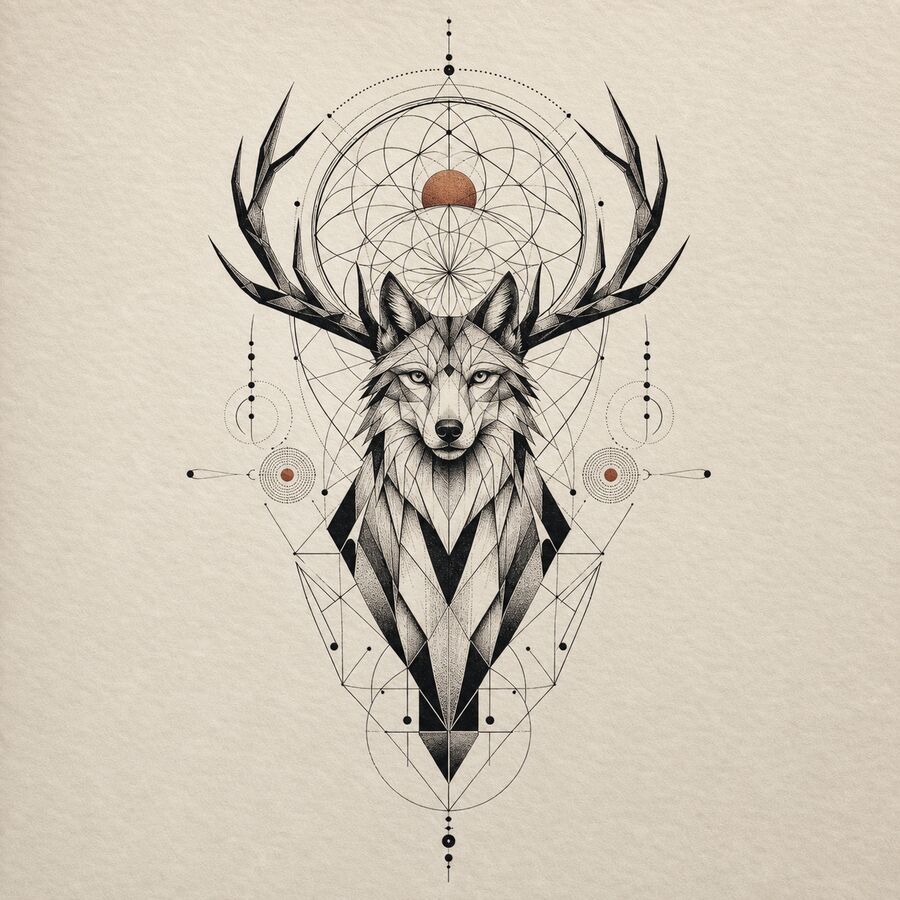 Geometric tattoo style